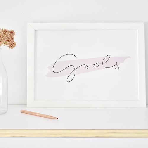 Goals Handwriting Print