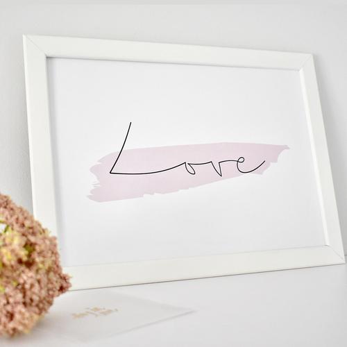 Love Handwriting Print