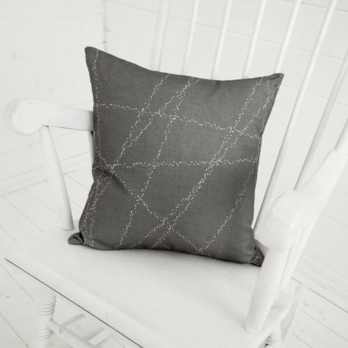 Dotted Lines Cushion - Grey